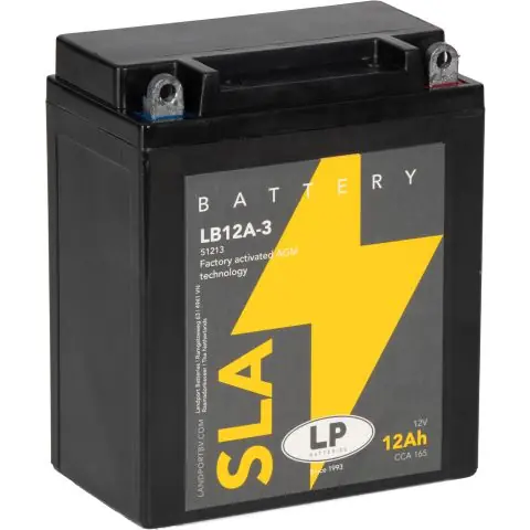 Premium LP Batteries LPYB12A-3 Startbatteri